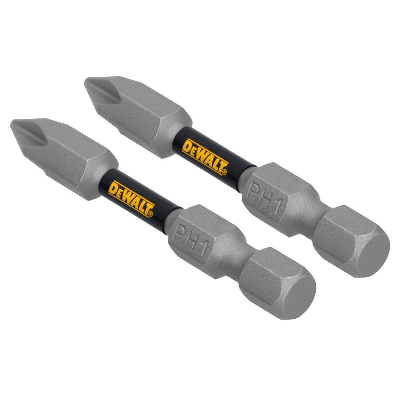 DEWALT TOUGHGRIP DWAF2PH1TG2 Screwdriver Bit, #1 Drive, Phillips Drive, 1/4 in Shank, Hex Shank, 2 in L, Steel