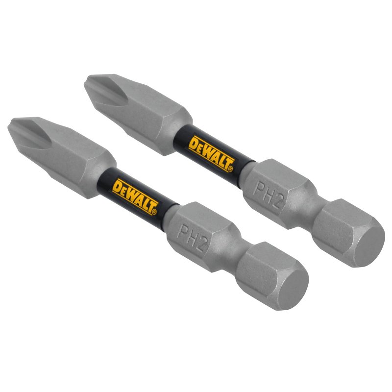 DEWALT TOUGHGRIP DWAF2PH2TG2 Screwdriver Bit, #2 Drive, Phillips Drive, 1/4 in Shank, Hex Shank, 2 in L, Steel