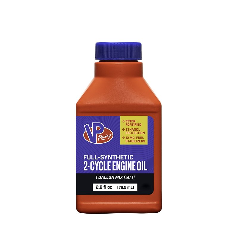 VP Racing 2901 Full Synthetic 2-Cycle Oil, 2.6 oz Bottle, Amber