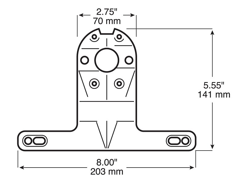 PM V944 Stop/Turn/Tail and Side Marker Kit, LED Lamp, Red Light, Red Housing
