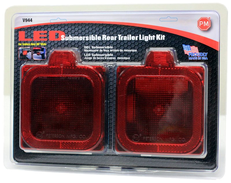 PM V944 Stop/Turn/Tail and Side Marker Kit, LED Lamp, Red Light, Red Housing