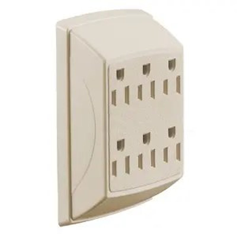 TAP DUPLEX TO 6OUTLET GND IV