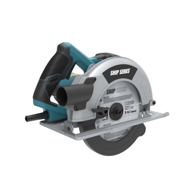 ShopSeries SS3404 Circular Saw, 12 A, 7-1/4 in Dia Blade, 1-3/4 in at 45 deg, 2-9/16 in 90 deg D Cutting, 45 deg Bevel
