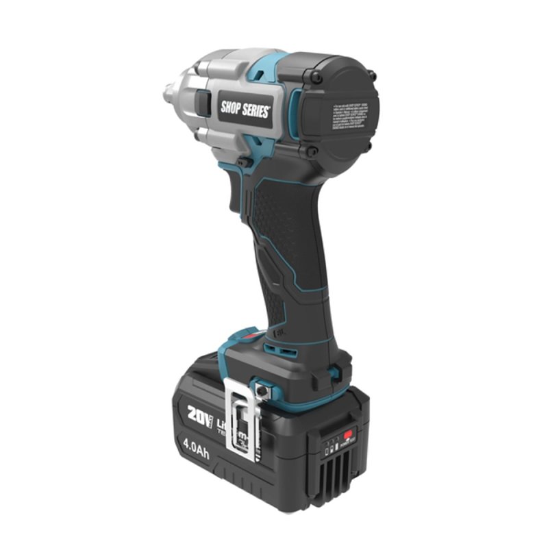 ShopSeries SS2407 Impact Wrench, Battery Included, 4 Ah, 0 to 1200, 3300, 4000 bpm IPM, 900, 2400, 3000 rpm Speed