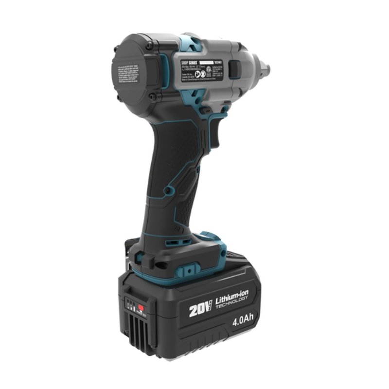 ShopSeries SS2407 Impact Wrench, Battery Included, 4 Ah, 0 to 1200, 3300, 4000 bpm IPM, 900, 2400, 3000 rpm Speed