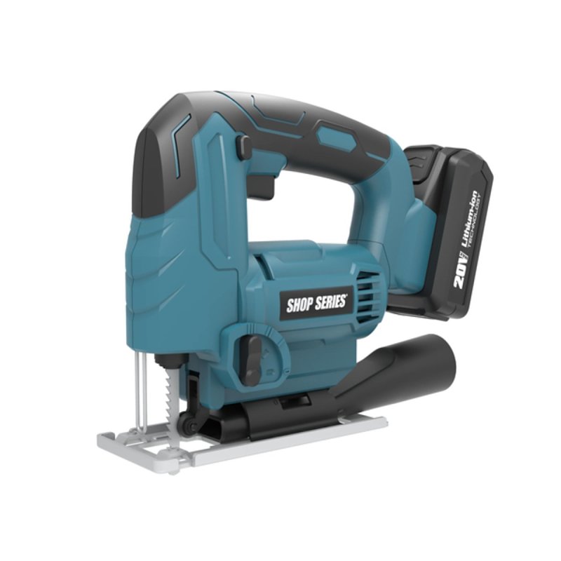 ShopSeries SS2829 Cordless Jigsaw, Battery Included, 20 V, 2 Ah, 3-1/8, 5/16 in Cutting Capacity, 15/16 in L Stroke