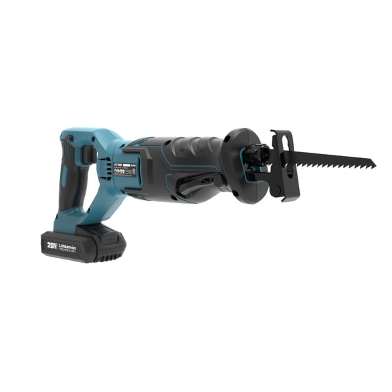ShopSeries SS2830 Cordless Reciprocating Saw, Battery Included, 20 V, 2 Ah, 4, 2/5 in Cutting Capacity, 4/5 in L Stroke