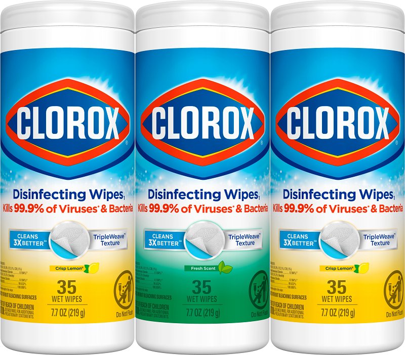 Clorox 30112 Disinfecting Wipes, Crisp Lemon, Fresh