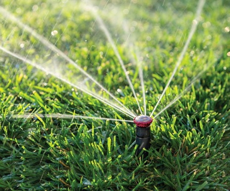 Rain Bird 22SAFPRO Mini Rotor Sprinkler, Full-Circle, 4 gpm, 1/2 in Connection, FPT, 4 in H Pop-Up, 17 to 24 ft, Plastic