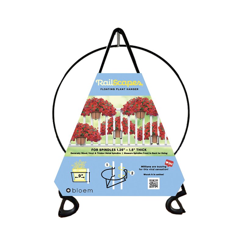 FLOATING PLANT HANGER THCK BLK
