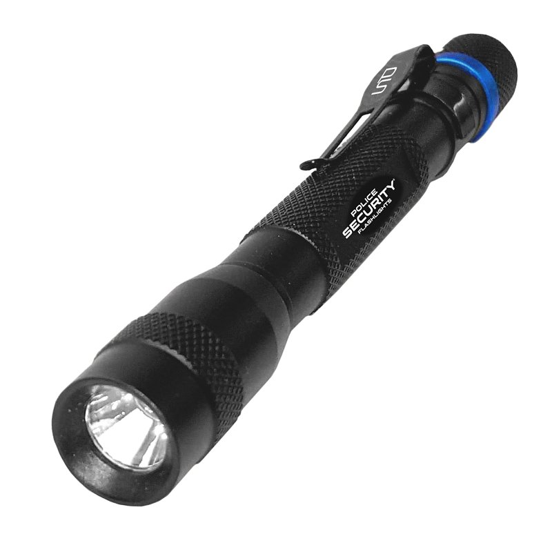 Police Security Inspector Series 99491 Flashlight, AAA Battery, Alkaline Battery, LED Lamp, 120 Lumens, 34 m Beam Distance