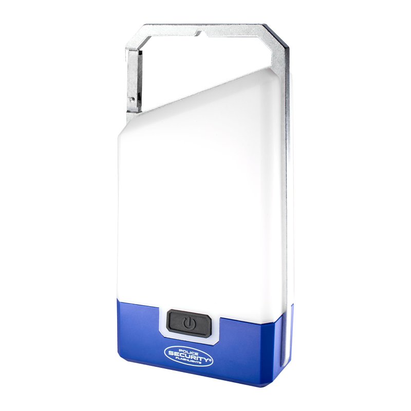 Police Security 98776 Camping Slim Lantern, 1.4 V Battery, Alkaline Battery, Battery, LED Lamp, Blue