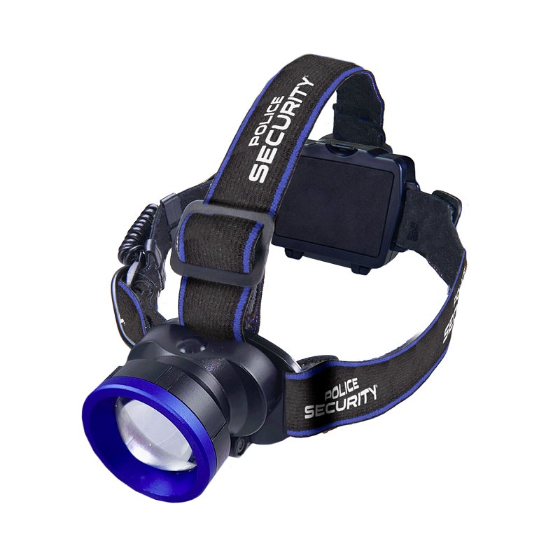 Police Security 98298 Headlamp, AAA Battery, LED Lamp, 600 lumens, 25 m Beam Distance, 2.5 hr Run Time