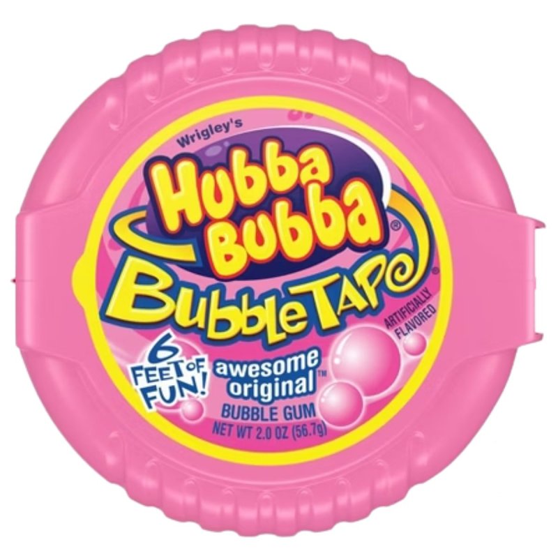 Hubba Bubba 112615 Original Tape Gum, Bubble Gum Flavor, 2 oz