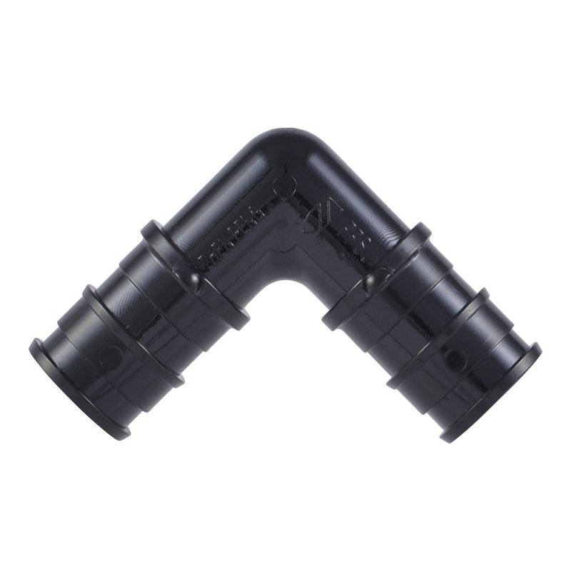 SharkBite UA248A5 Elbow, 1/2 in, Barb, 90 deg Angle, Acudel Polymer, Black, 150 to 160 psi Pressure