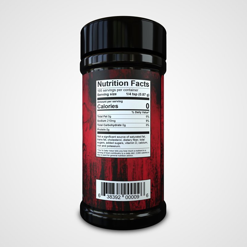Bearded Butcher BB-0096 Seasoning, Bold Blend, 6 oz Shaker Can