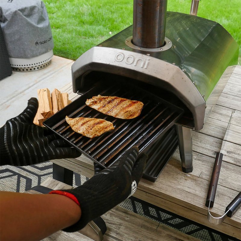 Grillgrate PIZZAOVENSET Grill Grate, 10 in L, 10 in W, Aluminum, Anodized