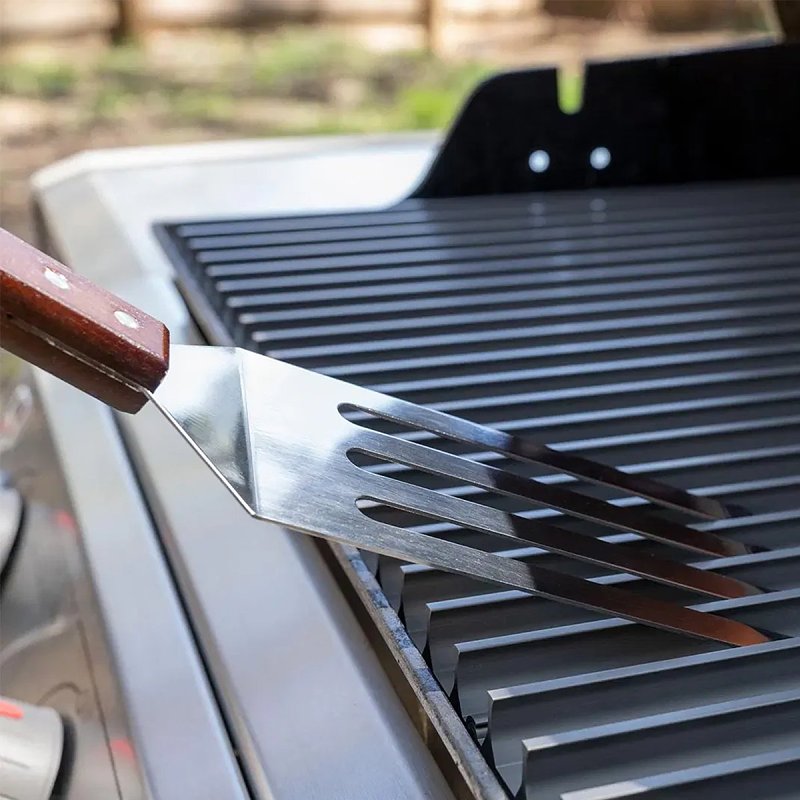 Grillgrate GTOOL Grate Tool, Stainless Steel Blade, Wood Handle