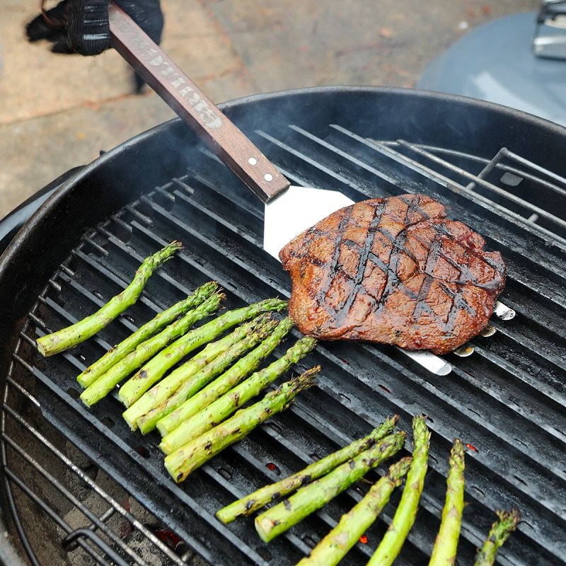 Grillgrate GTOOL Grate Tool, Stainless Steel Blade, Wood Handle