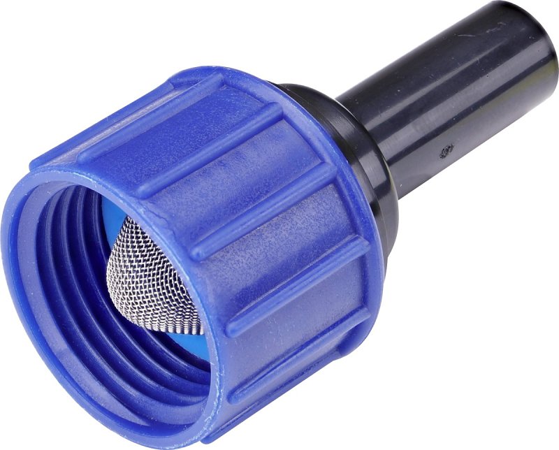 Raindrip 325G00UB Swivel Adaptor, 1/4 x 3/4 in Connection, Compression x MHT, Black