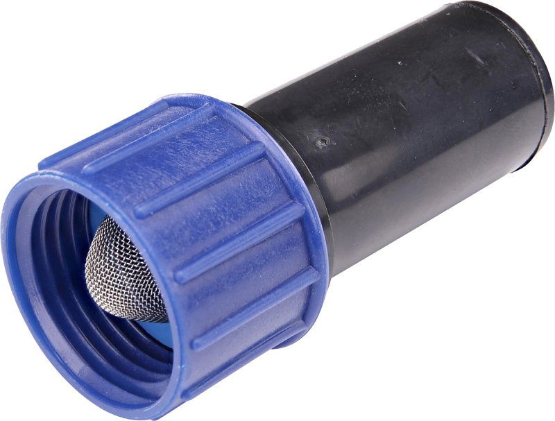 Raindrip 327G00UB Swivel Adapter, 5/8 x 3/4 in Connection, Compression x MHT, Black/Blue