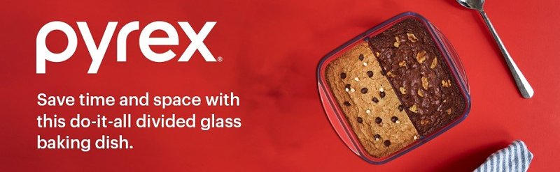 BAKING DISH GLASS SQ 8 X 8IN