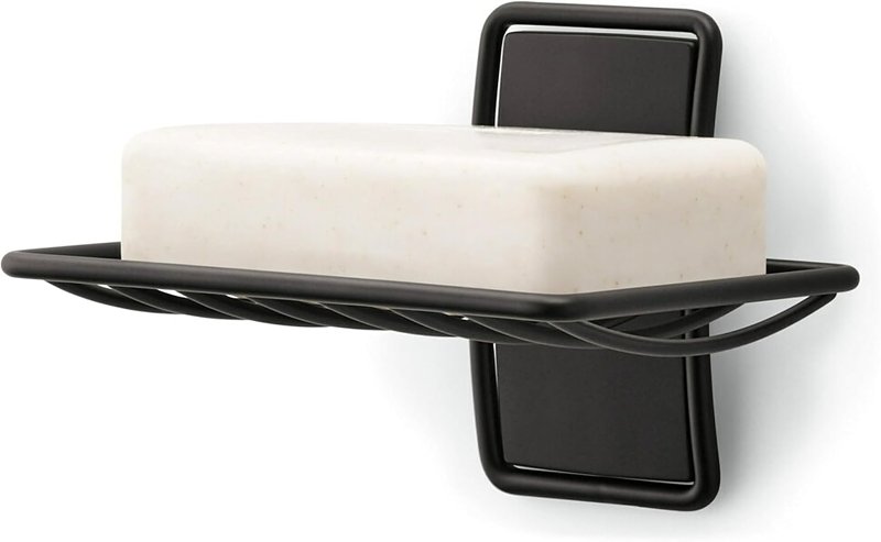 Command BATH34-MB-ESF Soap Dish, Wall, Metal/Plastic, Black