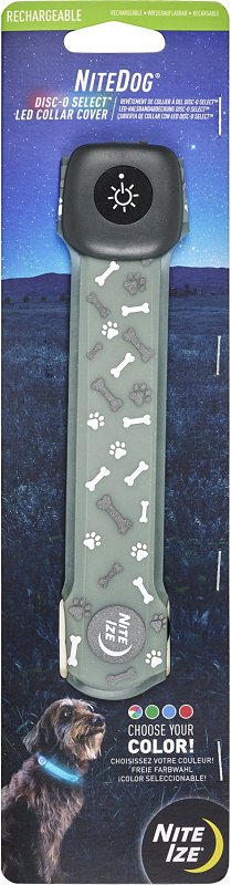 Nite Ize NiteDog Series NDCCR-09-R3 Dog Collar Cover, 6.42 in L, 1 in W, Plastic