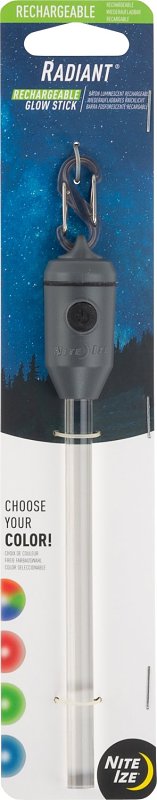 Nite Ize Radiant Series RGSR-07S-R3 Rechargeable Glow Stick, Lithium-Ion Battery, LED Lamp