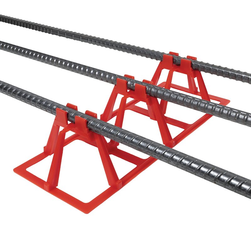 HERCULES Rebar Chair 924 Series Footer Stand, 3-3/4 in H, #4, #5 Rebar