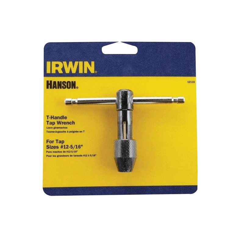 Irwin HANSON 12115 Tap Wrench, 12 to 5/16 in Tap/Die, T-Shape Handle