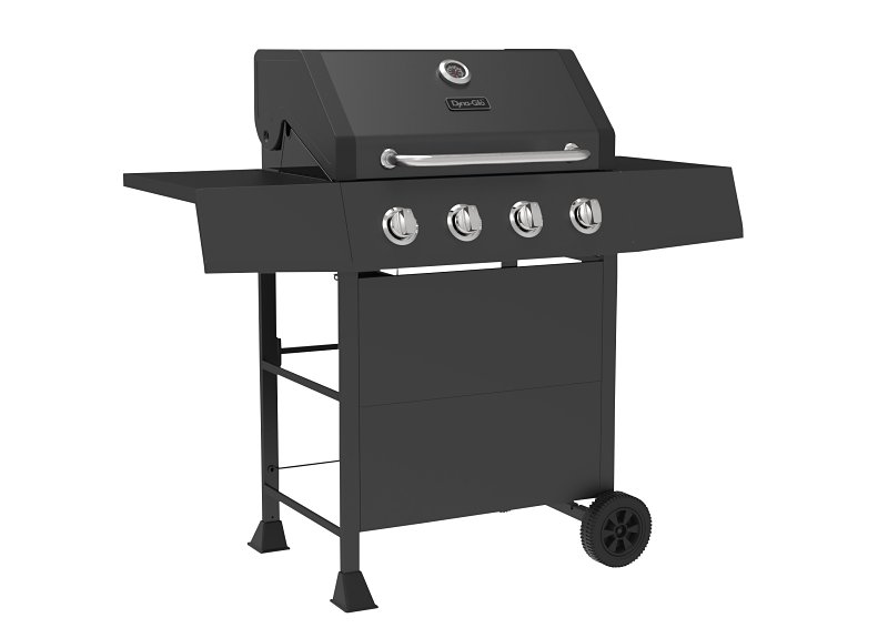 GRILL PROPANE GAS 4-BURNER BLK