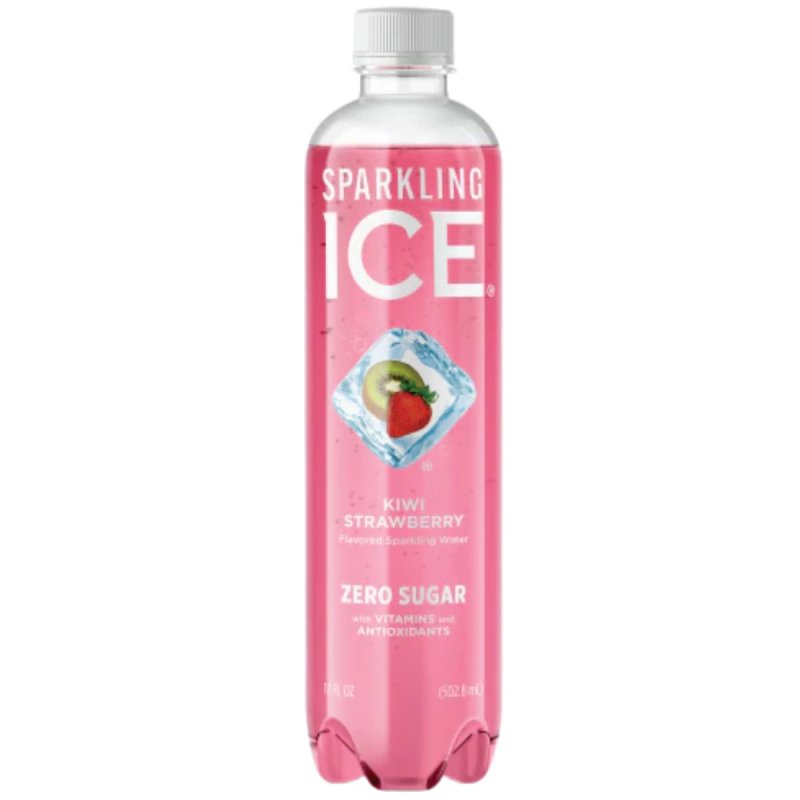 Sparkling Ice 622314 Kiwi Strawberry Sparkling Water, 17 fl-oz, Bottle