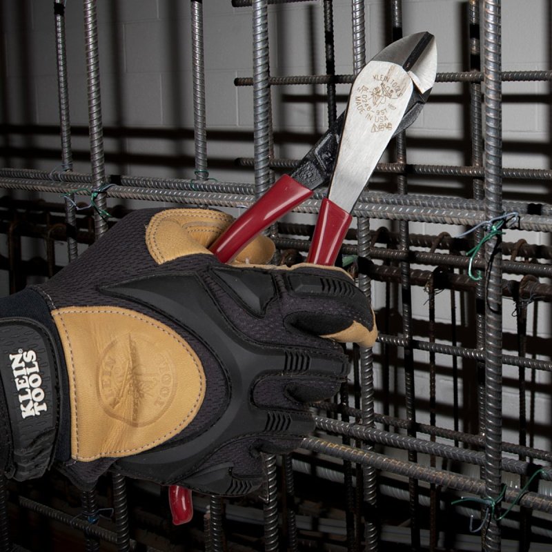 Klein Tools D248-9ST Diagonal Cutting Plier, 8 in OAL, 1 in Jaw Opening, Red Handle, Pistol-Grip Handle, 1.188 in W Jaw
