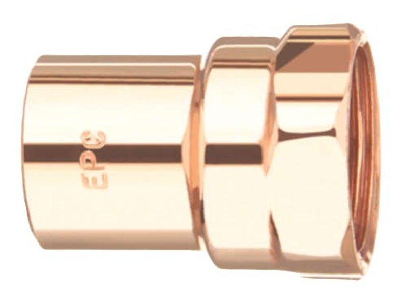 Elkhart Products 103R Series 30134 Reducing Pipe Adapter, 1/2 x 3/4 in, Sweat x FNPT, Copper