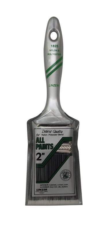 Linzer 1825-2 Paint Brush, 2 in W, 2-1/2 in L Bristle, Nylon/Polyester Bristle, Varnish Handle