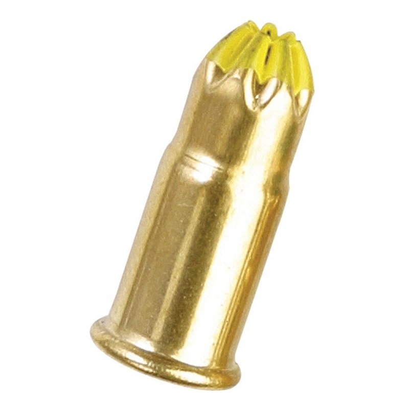 Ramset 42CW Single Shot Powder Load, Power Level: 4, Yellow Code, 0.22 in Dia, 2-1/8 in L