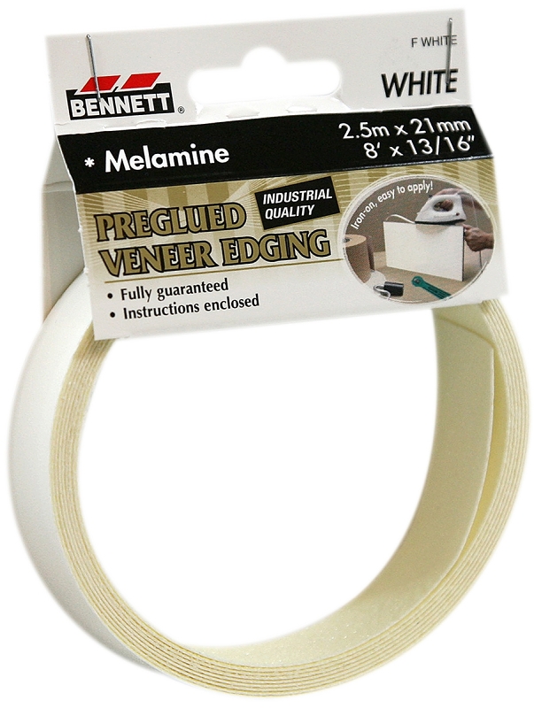 Bennett F/WHITE Melamine Edge Banding