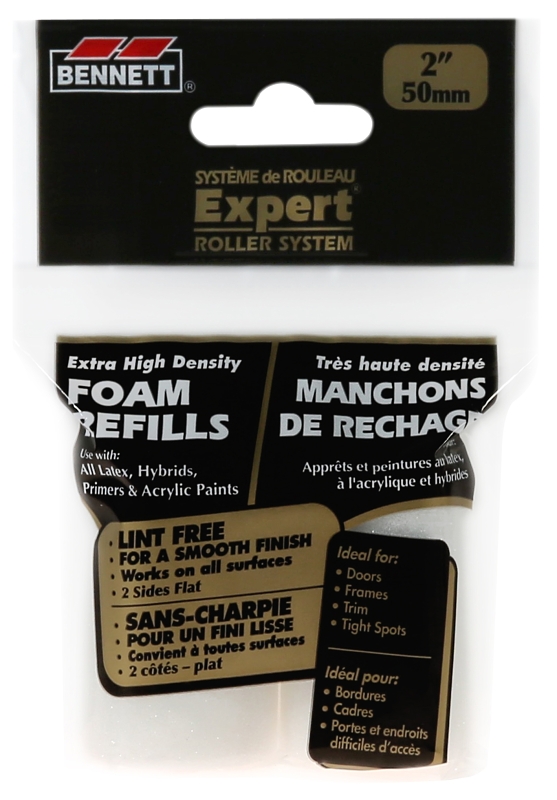 Bennett 2X2 FM Mini Roller Cover, 2 in L, Foam Cover