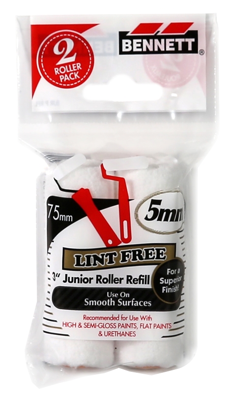 Bennett JR P RFL Roller Refill, 5 mm Thick Nap, 75 mm L