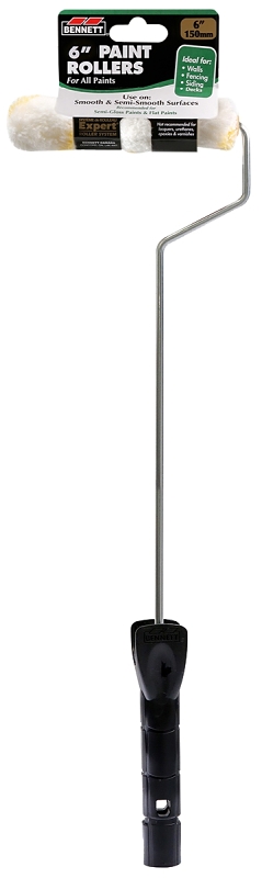 Bennett 6 YS KIT Roller with Frame, 3/8 in Nap, Polyester Roller, 6 in L Roller