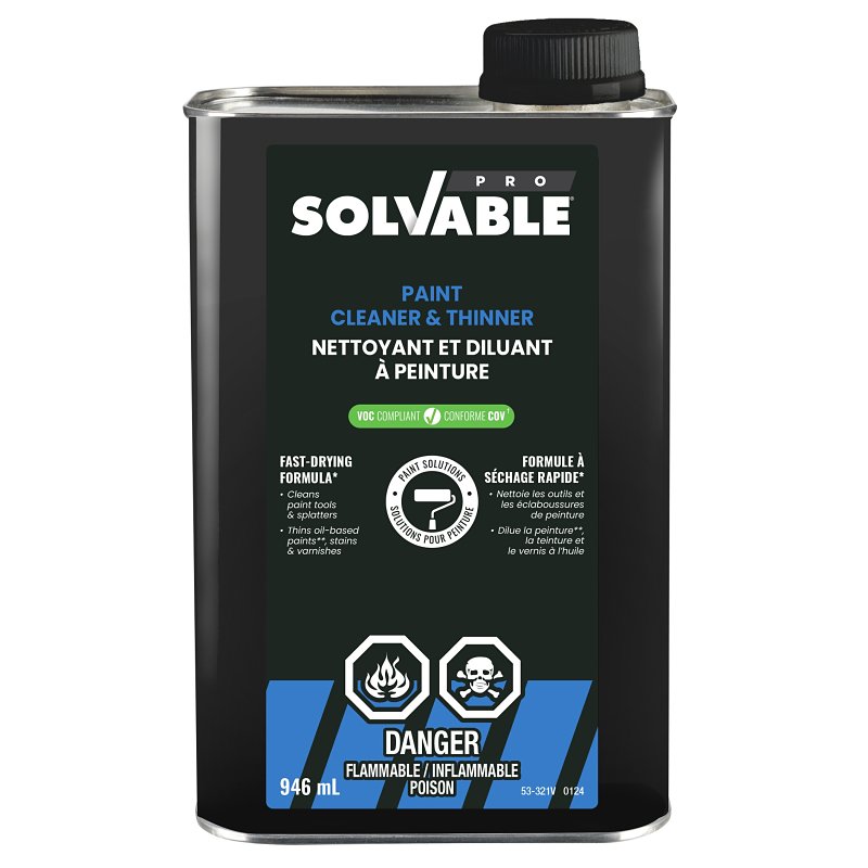 Recochem Solvable 53-321 Paint Thinner, Hydrocarbon, 946 mL