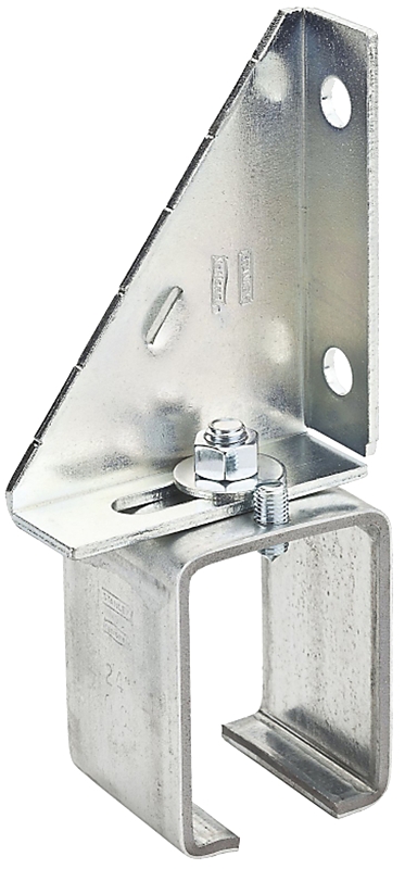 National Hardware N104-695 Box Rail Splice Bracket, 3-1/4 in W x 2 in D x 7-1/8 in H Dimensions, Steel, Galvanized