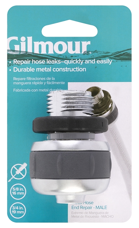 Gilmour Mfg 805814-1001 Hose Mender, Compression Male, Metal