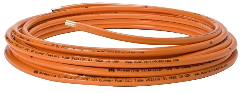 Streamline OilShield DG08100 Copper Tubing, 3/8 in, 100 ft L, Dehydrated, Coil