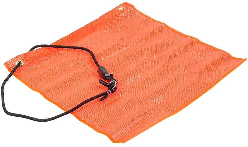 Keeper 04905 Bungee Safety Flag, Orange, 18 in W Flag, 18 in H Flag