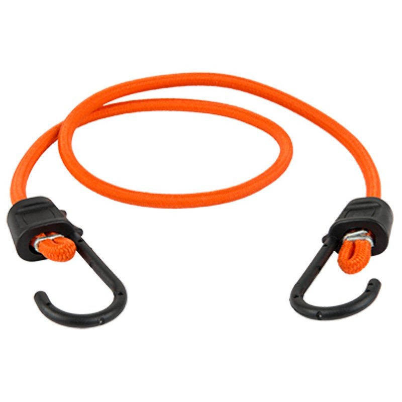 Keeper 06322 Bungee Cord, 36 in L, Rubber, Orange, Hook End