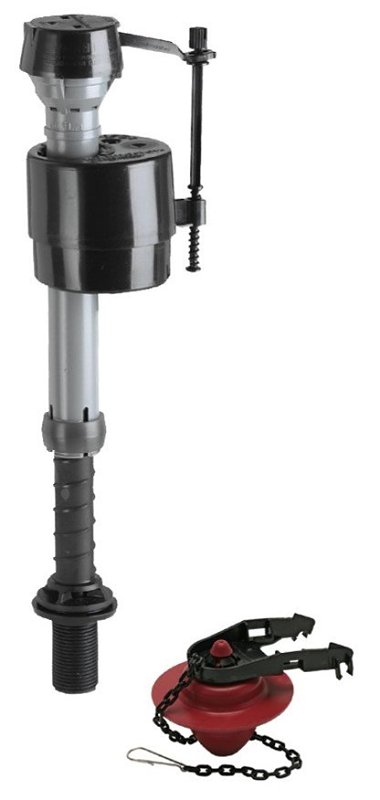 Fluidmaster 400CCRP4 Toilet Fill Valve Kit, 2 in, Anti-Siphon: Yes, For: 2 in Flapper Toilet