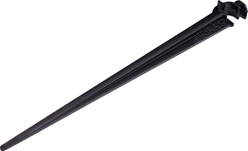 Raindrip 380050B Tubing Support Stake, 4 in L, Plastic, Black