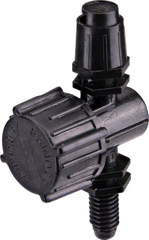 Raindrip A191010B Adjustable Sprayer, 10-32 Connection, Quarter-Circle, 23.9 gph, Part-Circle